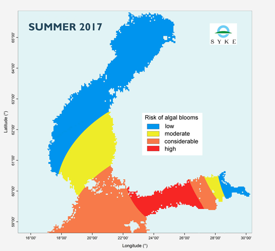 Risk of algal blooms